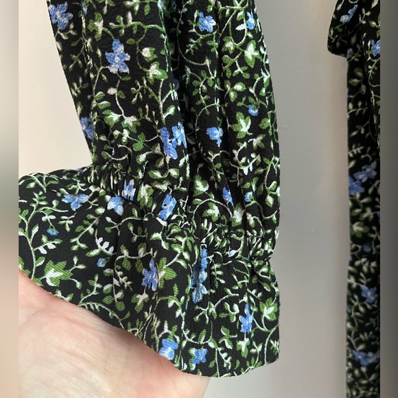 NWOT Michael Michael Kors Floral Ruffle Midi Dress sz L - Picture 5 of 9